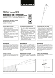 Acura Manual 810 Operating Instructions EN DE FR Cover